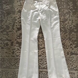 Roberto Cavalli Ivory Satin Trousers